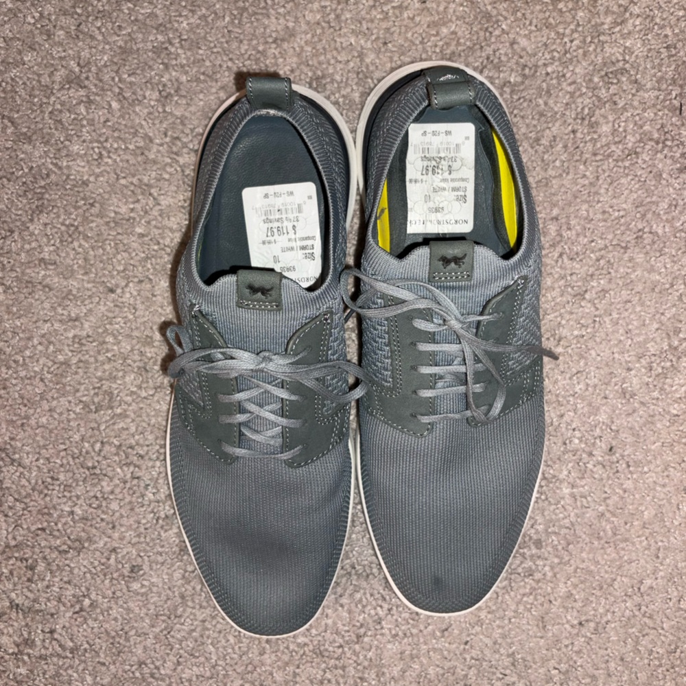 Wolf & Shepherd Crossover SwiftKnit Derby shoes in the Storm White